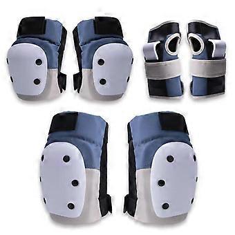 Premium Thickened Skateboarding Safety Gear Set Adults Kids Knee Elbow Wrist Protectors 6-Piece Combo