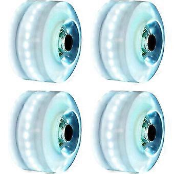 4 light up wheels Compatible with roller skates, light up wheels, suitable Compatible with double row skating and skateboard