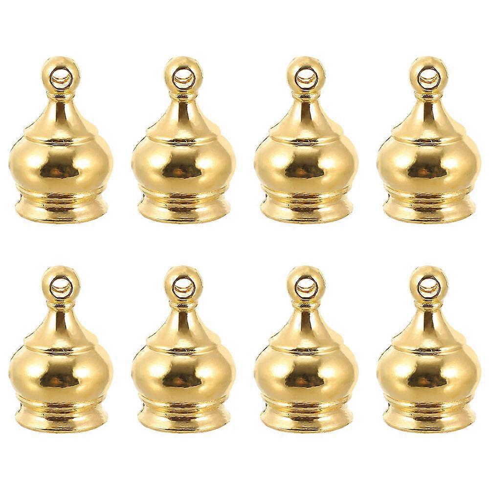 Decorative Lamp Finial Cap for Lamp Decor 8Pcs Golden Screw Knobs