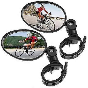 Adjustable Bicycle Rearview Mirrors 360 Bicycle Handlebar Rear View Mirrors Wide Angle Safe Cycling Mirror Compatible With Mountain Bike