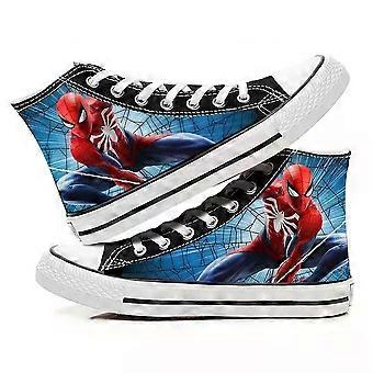 Kids Spider-Man Lace-up High Top Trainers Canvas Shoes Sneakers gifts gifts