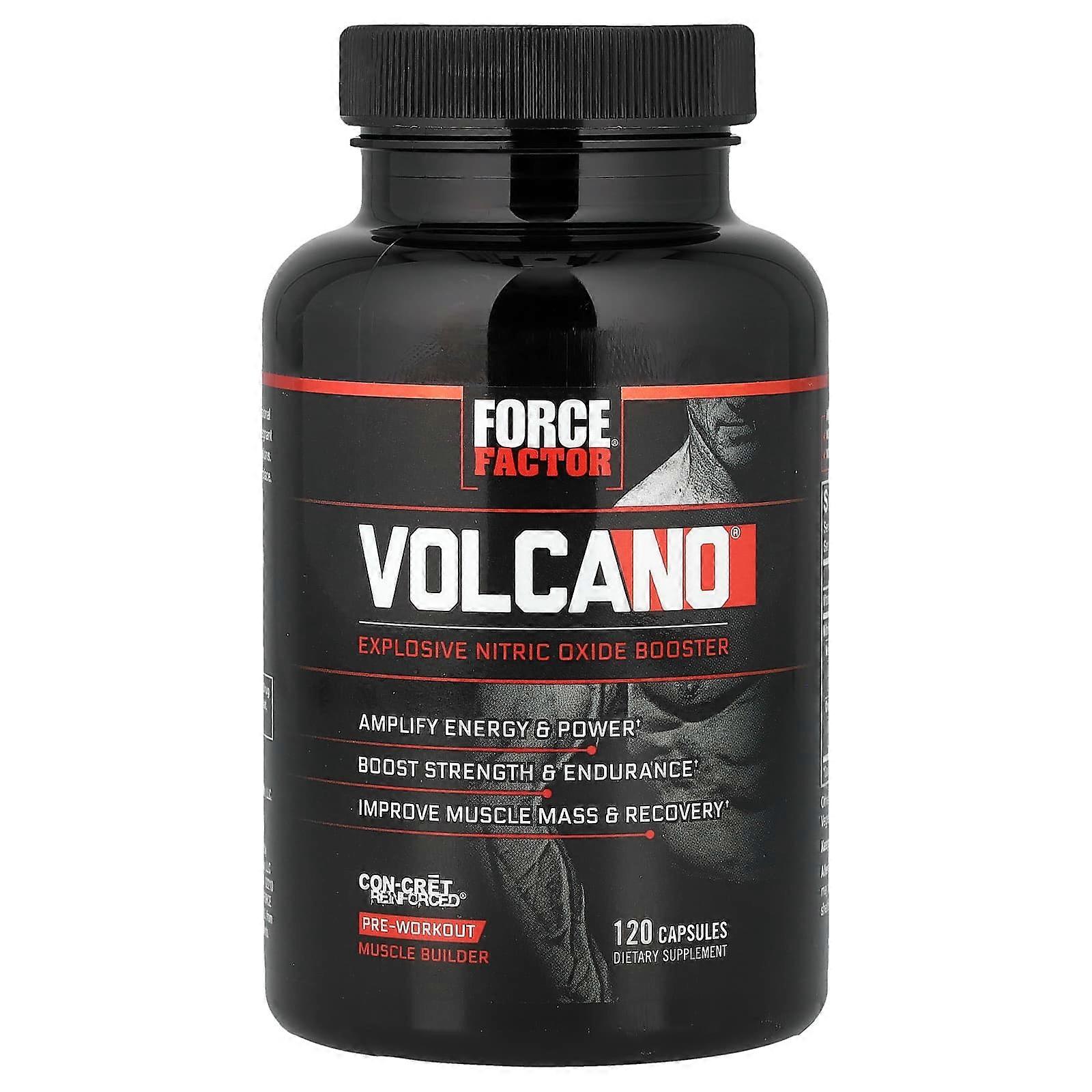 Force Factor, Volcano®, Explosive Nitric Oxide Booster, 120 Capsules