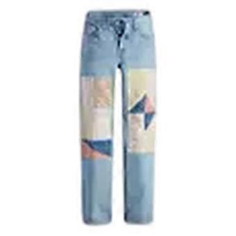 Levis Womens/Ladies 501 90s Denim Patchwork Mid Rise Jeans