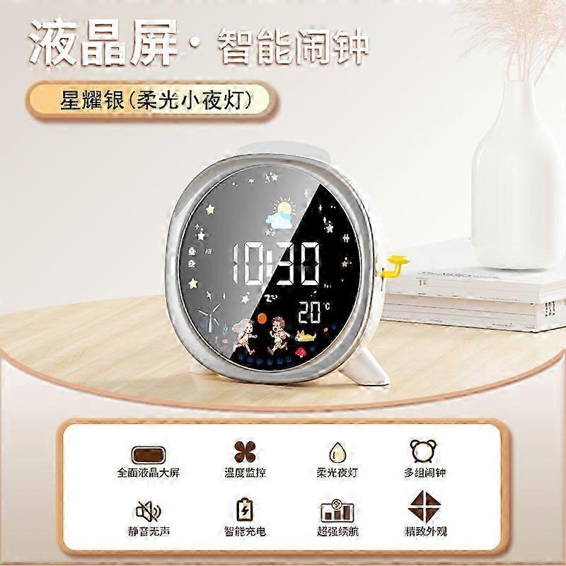 Smart LED Desk Clock With Temp Humidity