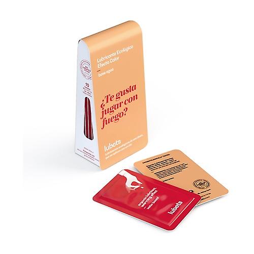 Ecological water-based lubricant with heat effect 10 units of 4ml (Ginger)