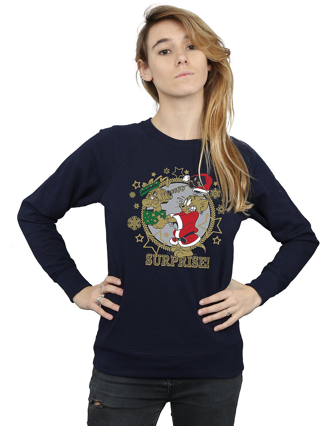 Tom And Jerry Women's Christmas Surprise Sweatshirt