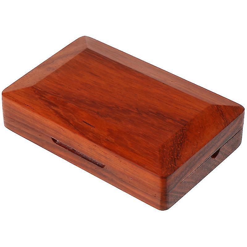 9.5X6x2.5cm Dark Red Saxophone Small Parts 1pc Durable Reed Container Useful Reed Storage Holder Ins
