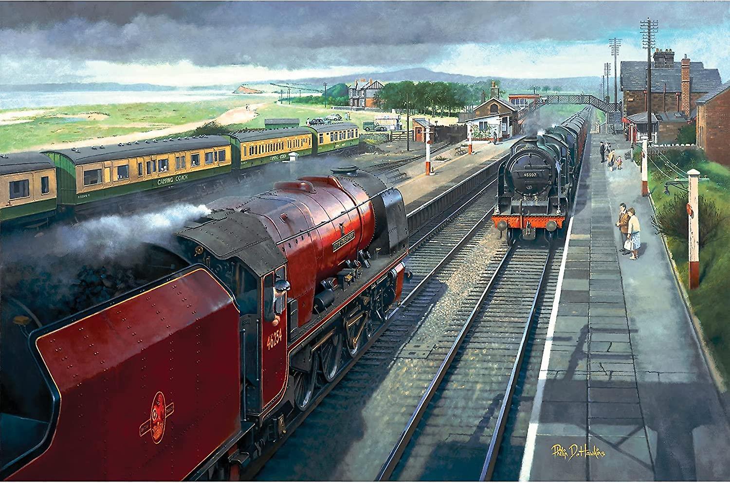 Gibsons Hest Bank Whitsun 1961 Jigsaw Puzzle (500 Pieces)