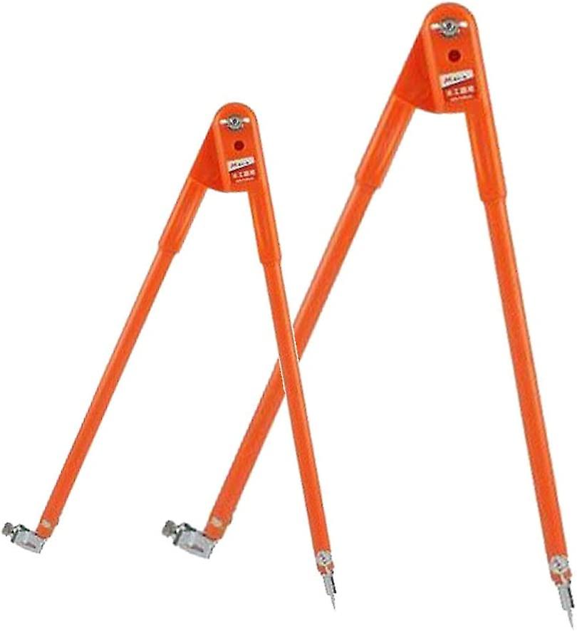 2 Compasses/Set Precision Pencil Compasses, Large Diameter - Orange