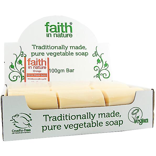 Faith in Nature, Orange Soap Unwrapped, 18 box