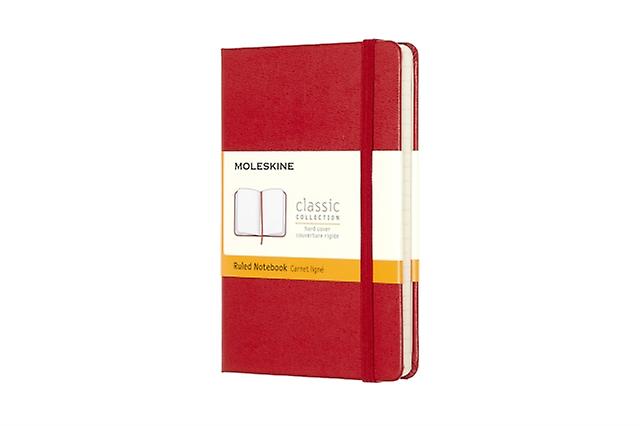 Moleskine Pocket Ruled Hardcover Notebook Scarlet Red by Moleskine Notebook  blank book Book