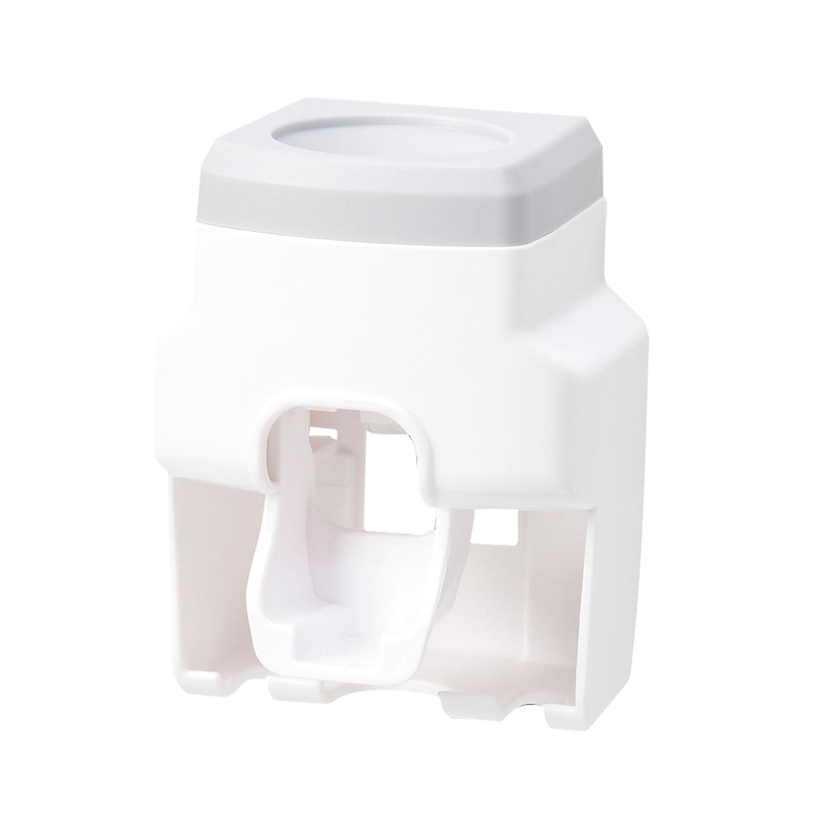 Toothbrush Holder Dustproof Wall Mounted Convenient Toothpaste Squeezer Toothpaste Dispenser