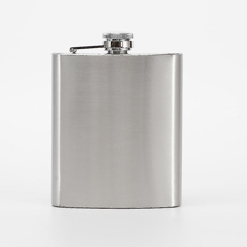 Wuzhou Hip Flask 8oz  Chrome Hip Flask(1pc,silver)
