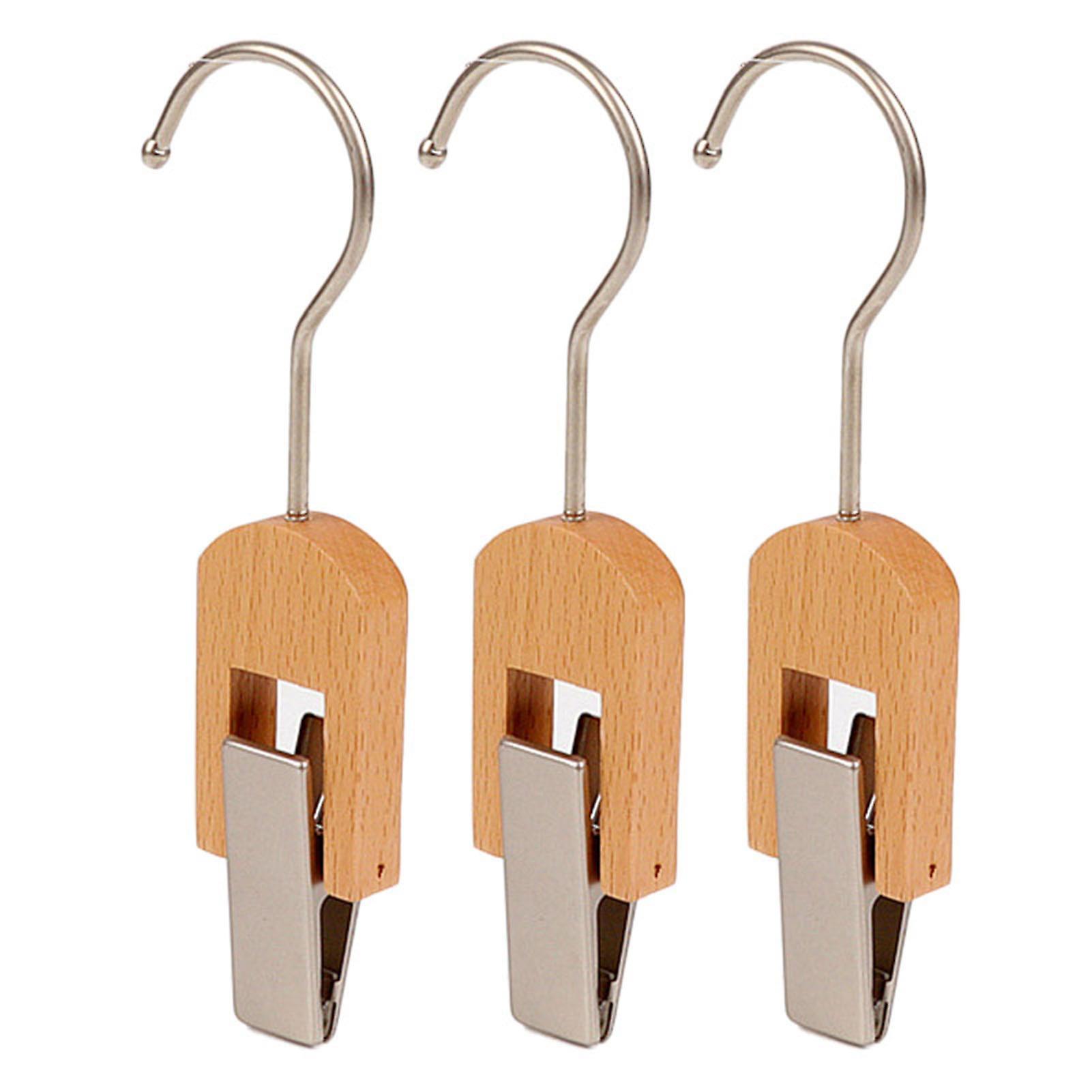 Large Hook Clip Set 3pcs Curtain Clips With Hooks Portable Metal Drying Clip Hanger