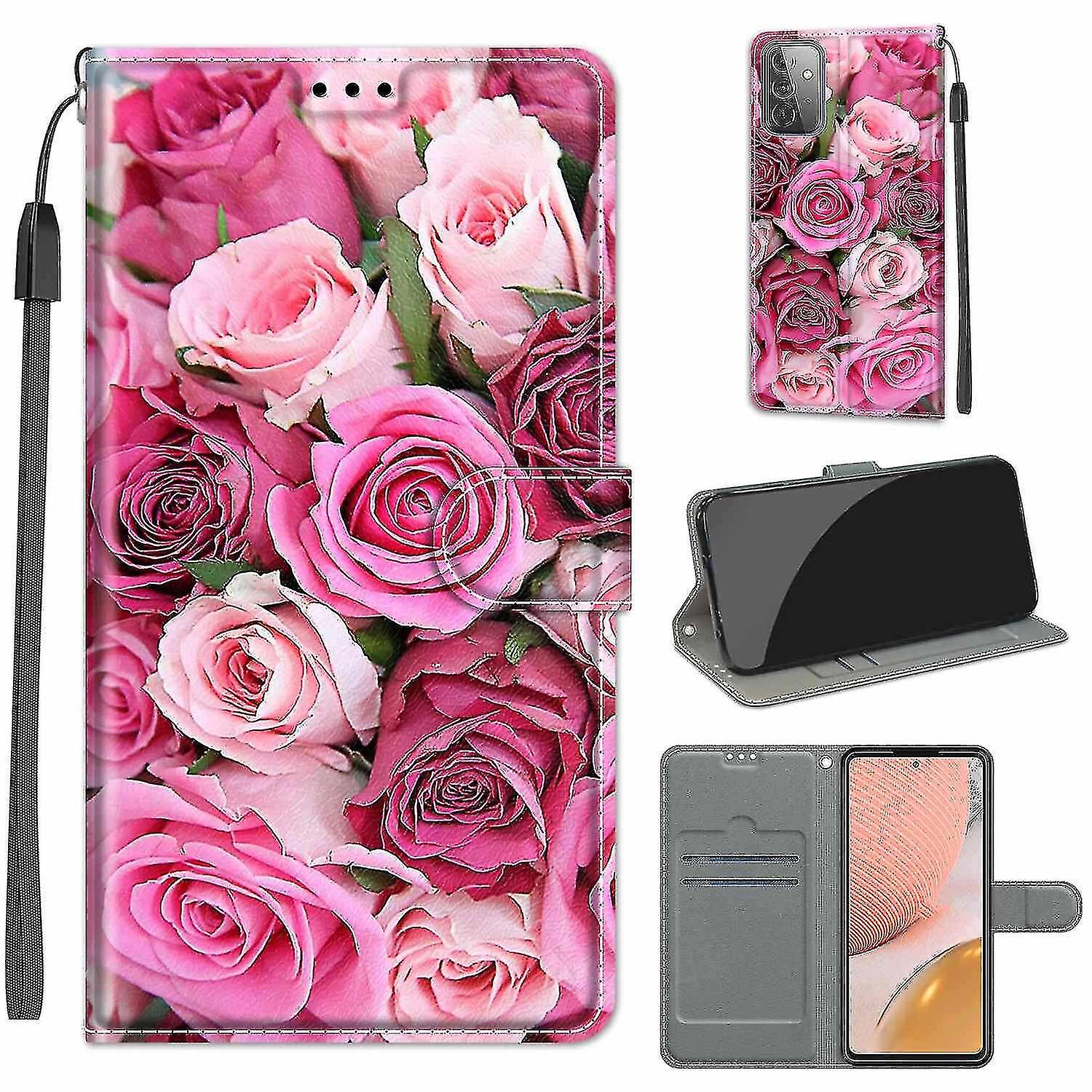 Compatible With Samsung Galaxy A72 5g Light Pink Rose Mobile Case