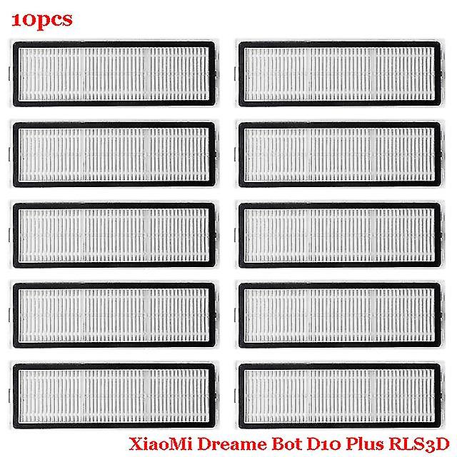 For Xiaomi Dreame Bot D10 Plus Rls3d Robot Vacuum Cleaner Replacement Parts Main / Side Brush Hepa Filter Mop Cloth Dust Bag