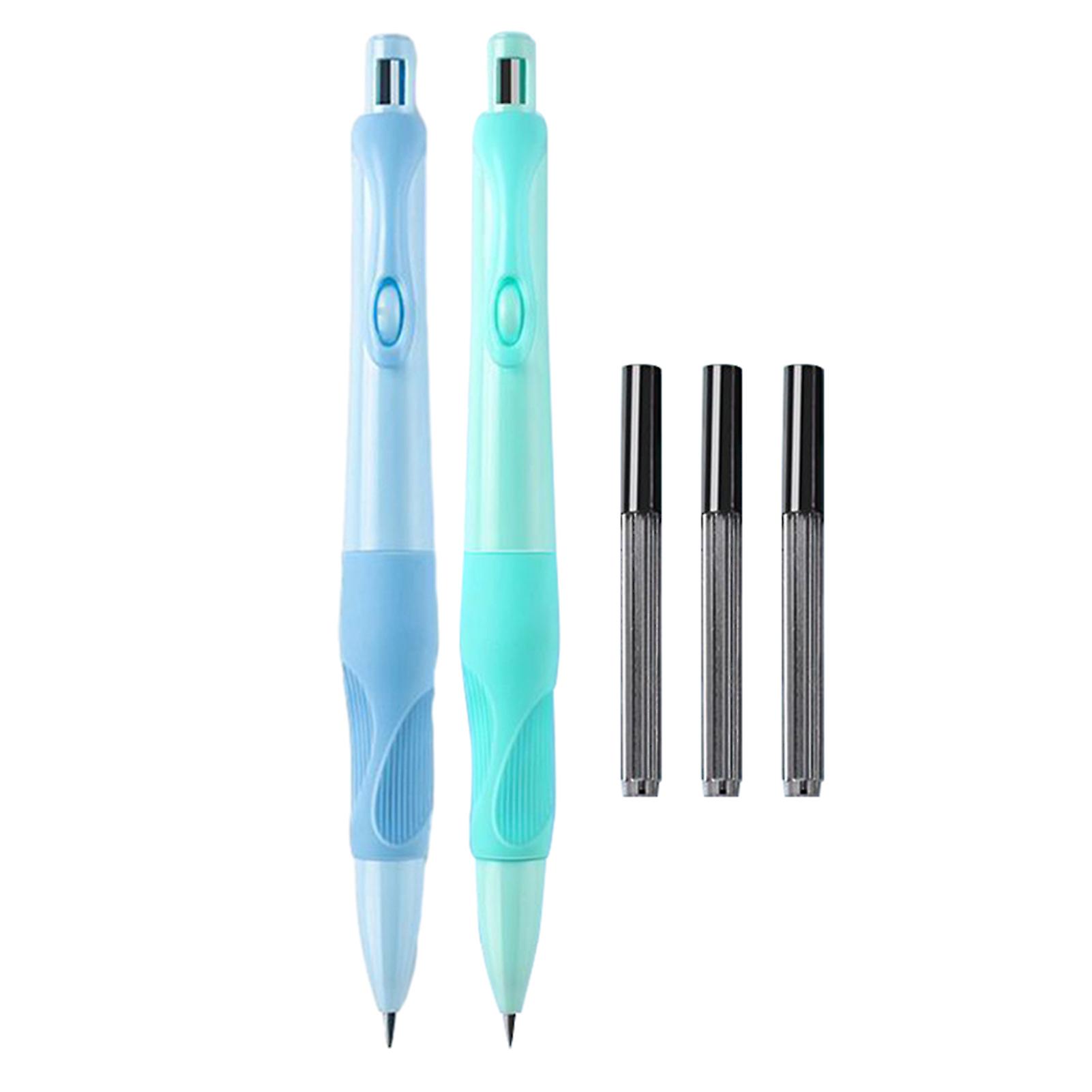 Automatic Pencil Grips Corrector Set with 24 Refills Portable Pen Grips Training Tool for Children