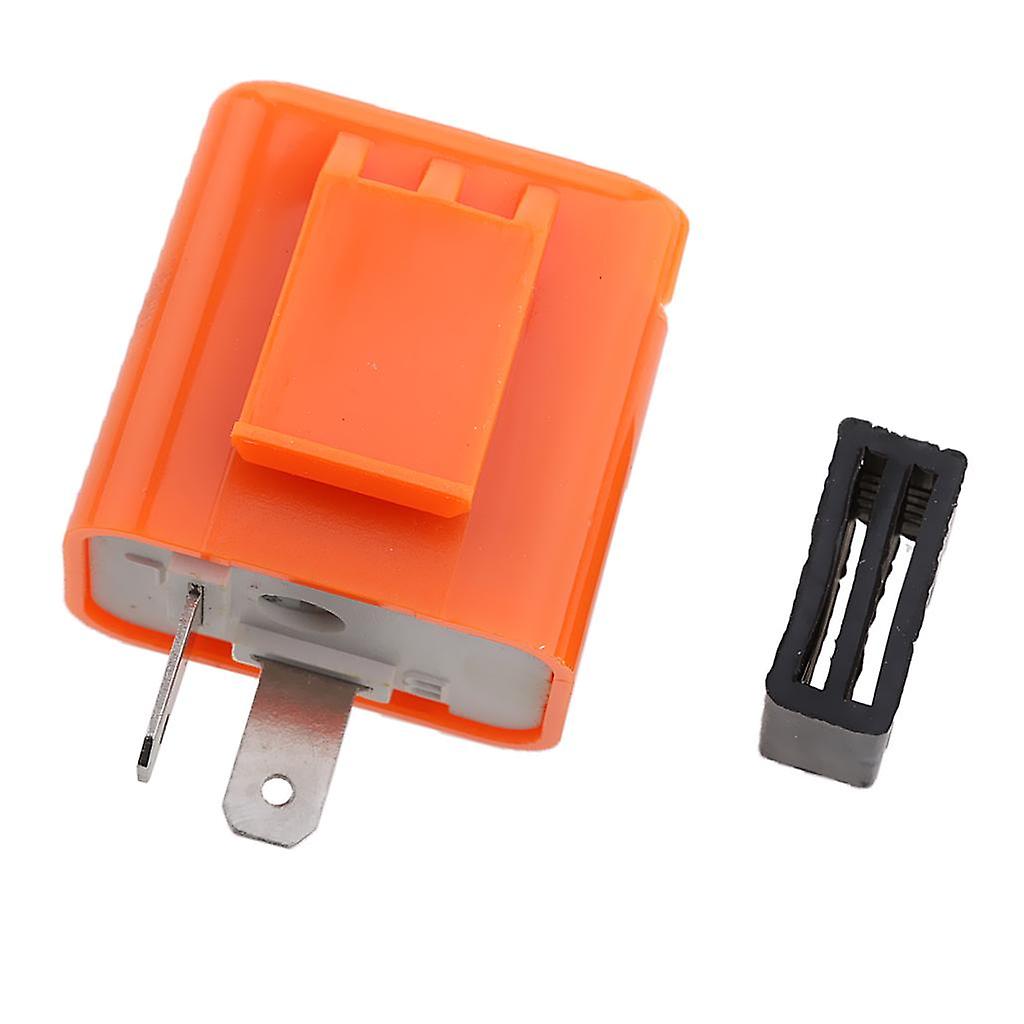 2 Pin Speed Adjustable LED Flasher Relay Fix Motorcycle Turn Signal Hyper