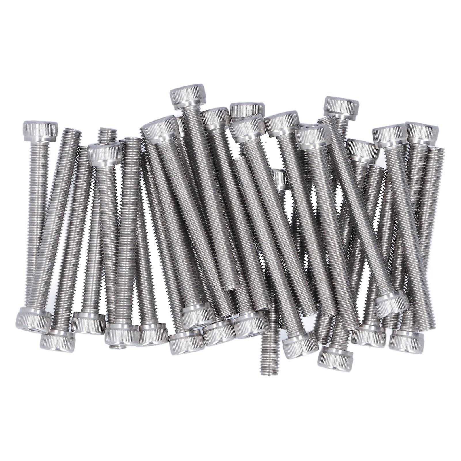 30Pcs M5 x 40mm A2 Stainless Steel Hex Socket Screws Kit