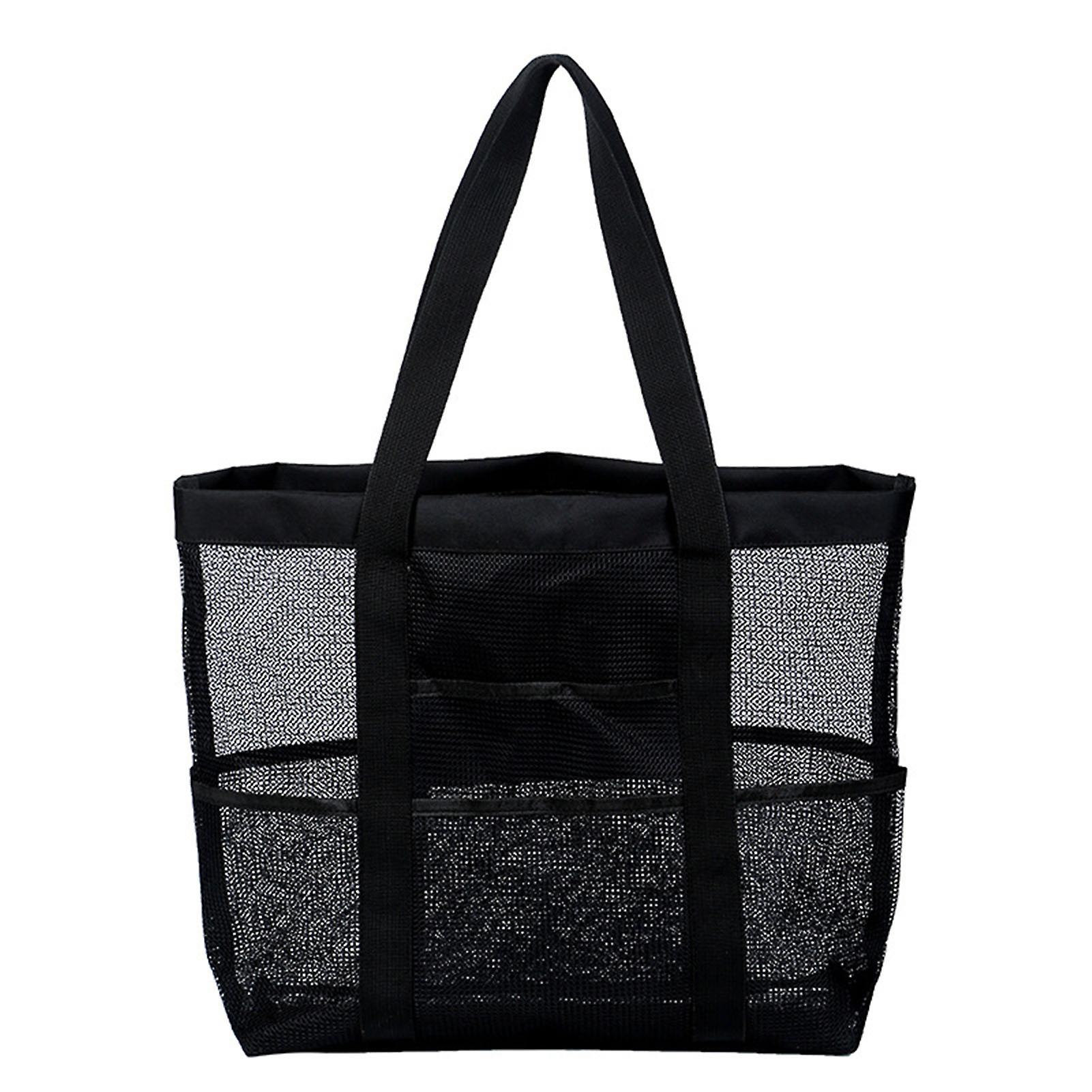 Multifunctinal Beach Bags Mesh Extra Large Totes Bag for Storage Towels & Cloth