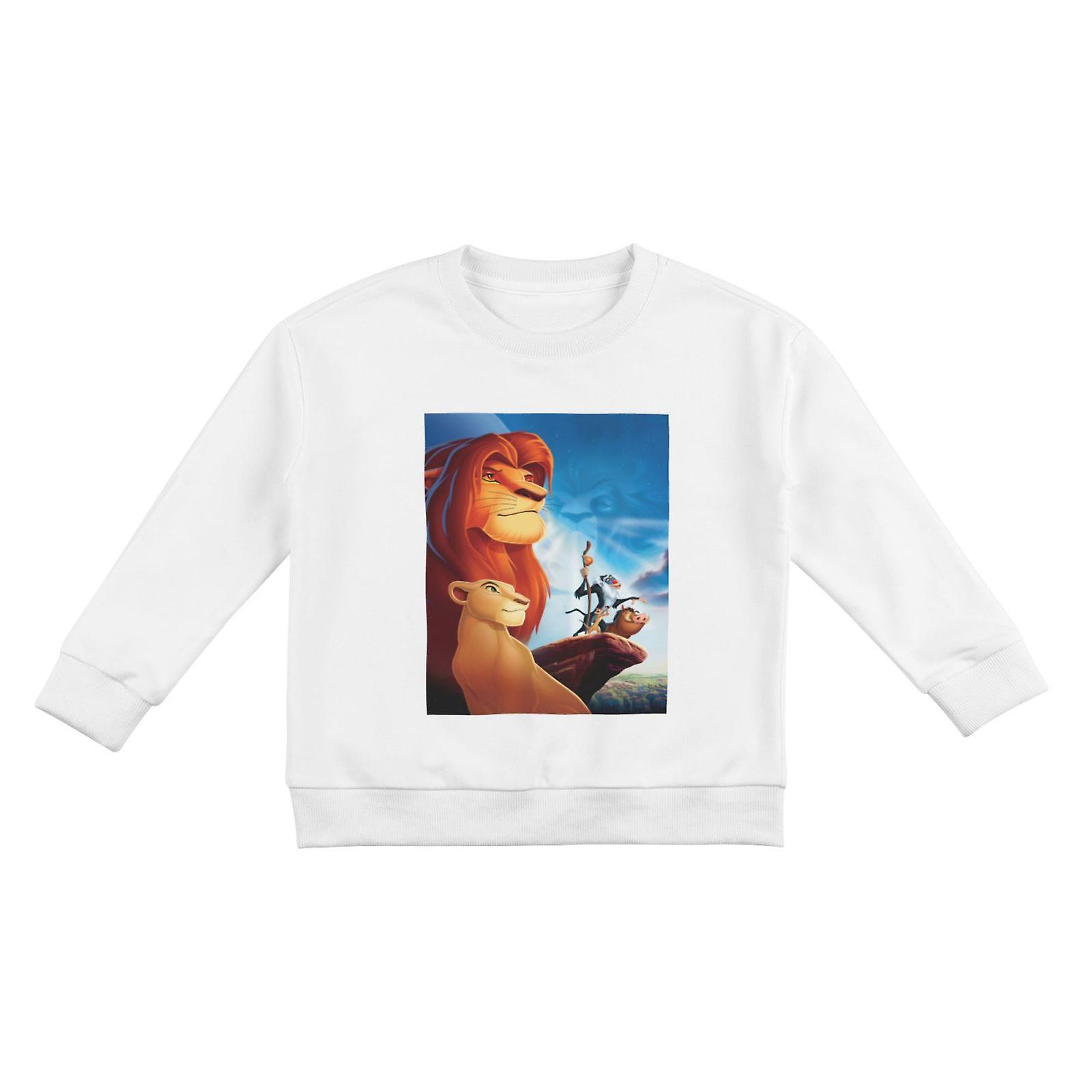 Unisex Bomull Pullover för barn Lejonkungen Tröjor Vit