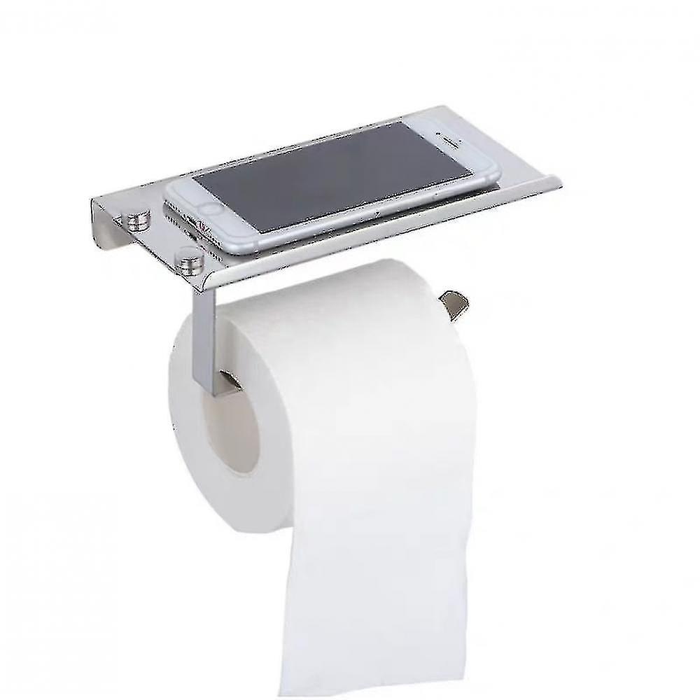 wall mounted toilet paper holder with shelf