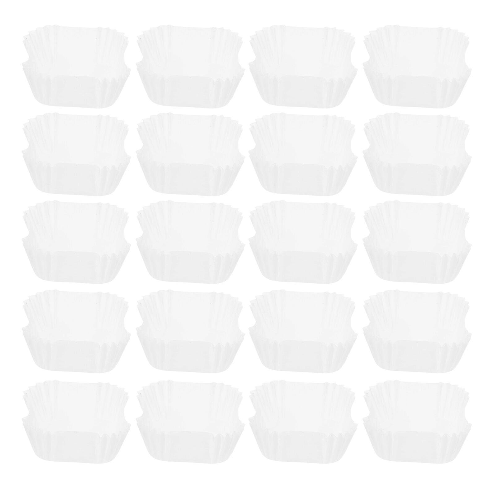 1000pcs Square Paper Liners For Muffins Cupcakes Disposable Small Muffin Cupcake Wrapper Paper Cases