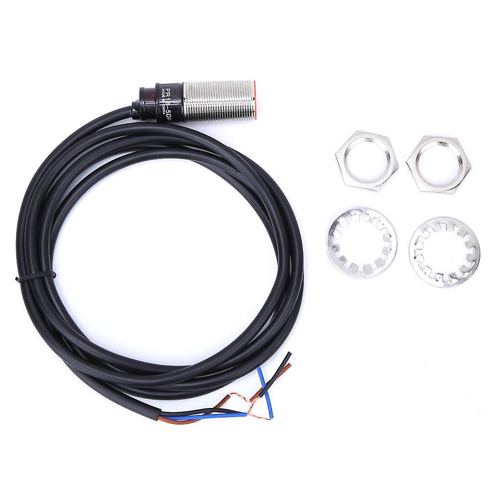 Qukaim PR18-5DP Inductive Proximity Switch, 5mm Distance Detection Sensor, DC10~30V, 3 Wire PNP NO, Approach Sensor, Inductive Sensor, PR18-5DP