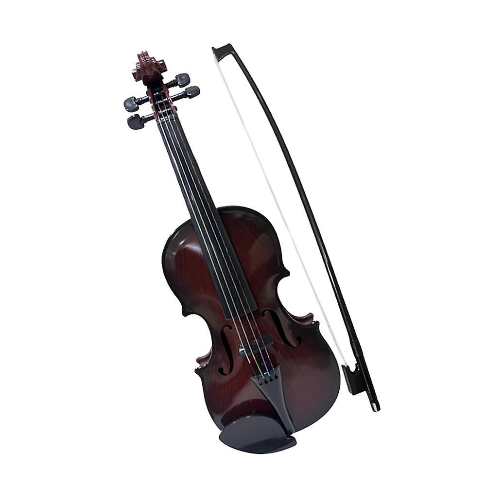 Simulated Violin Music Practice Violin for Beginners Violin Kit Musical Instrument Exquisite Workmanship Performance Props Gifts Adjustable Strings