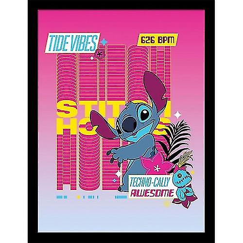 Lilo & Stitch Techno 2 Framed Poster