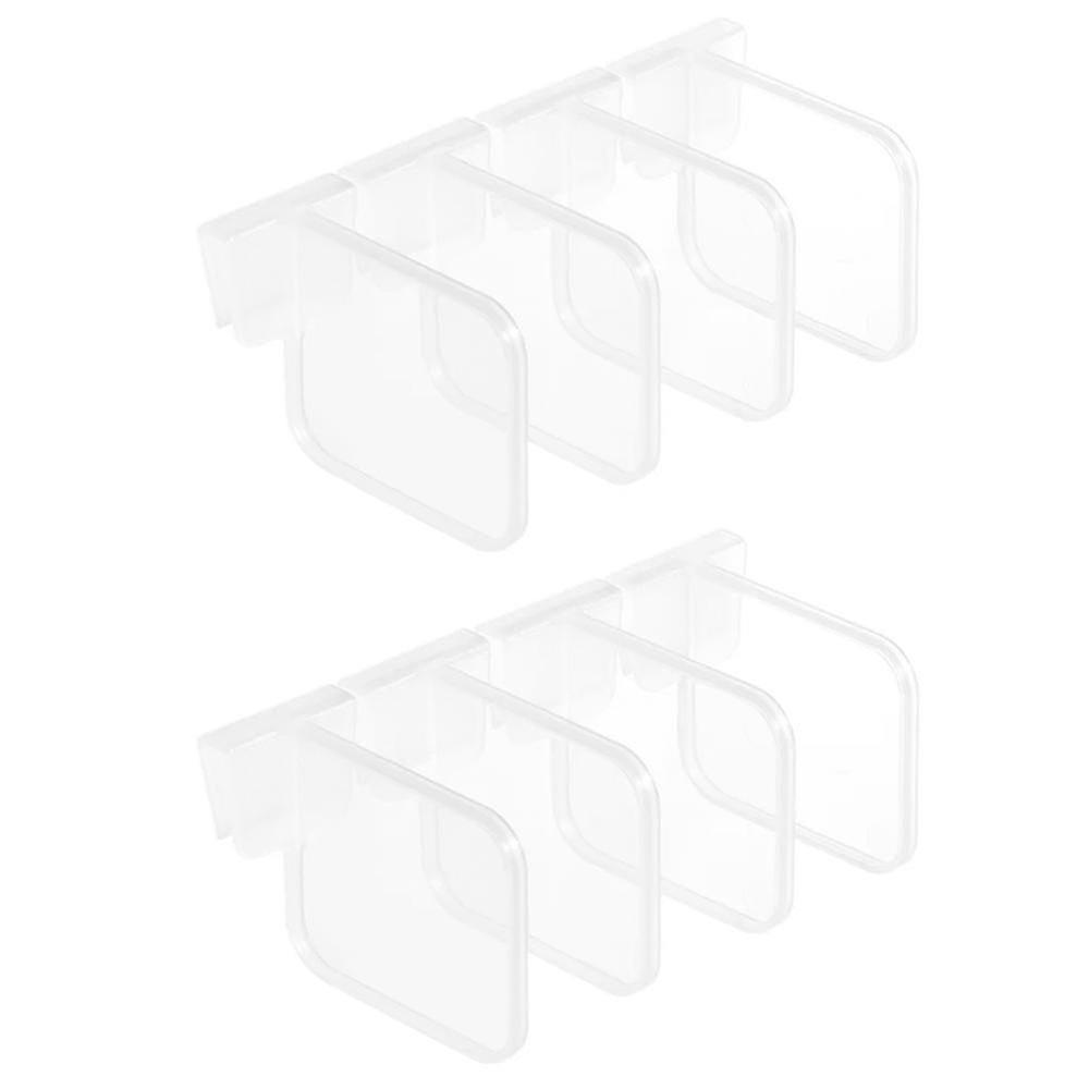 Plastic Refrigerator Dividers Organizer Adjustable Snap-on Storage Box Refrigerator Pantry Grid