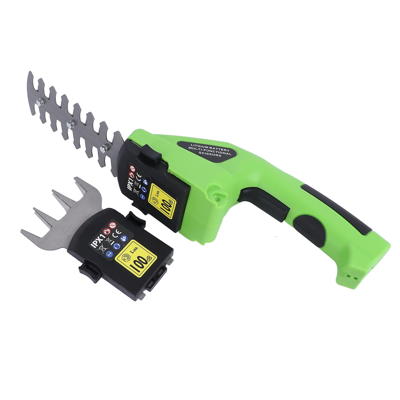 7.2V Cordless Grass Shear Cordless Handheld Grass Trimmer 2 in 1 Handheld Hedge Trimmer for Garden Lawn