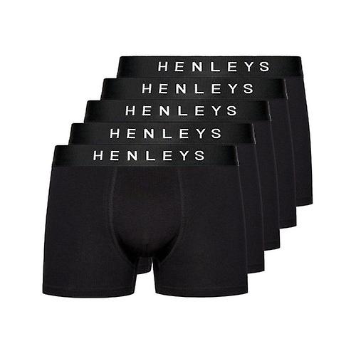 Henleys Mens Coalink Boxer Shorts (Pack of 5)