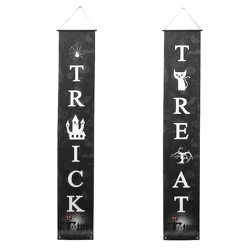 1pair Outdoor Hanging Flag For Halloween Decorations