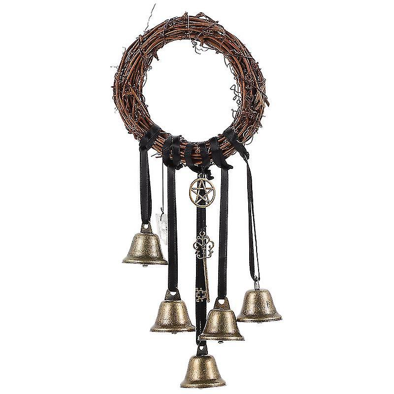 1pcs Decorative Bell Wreath Hoop