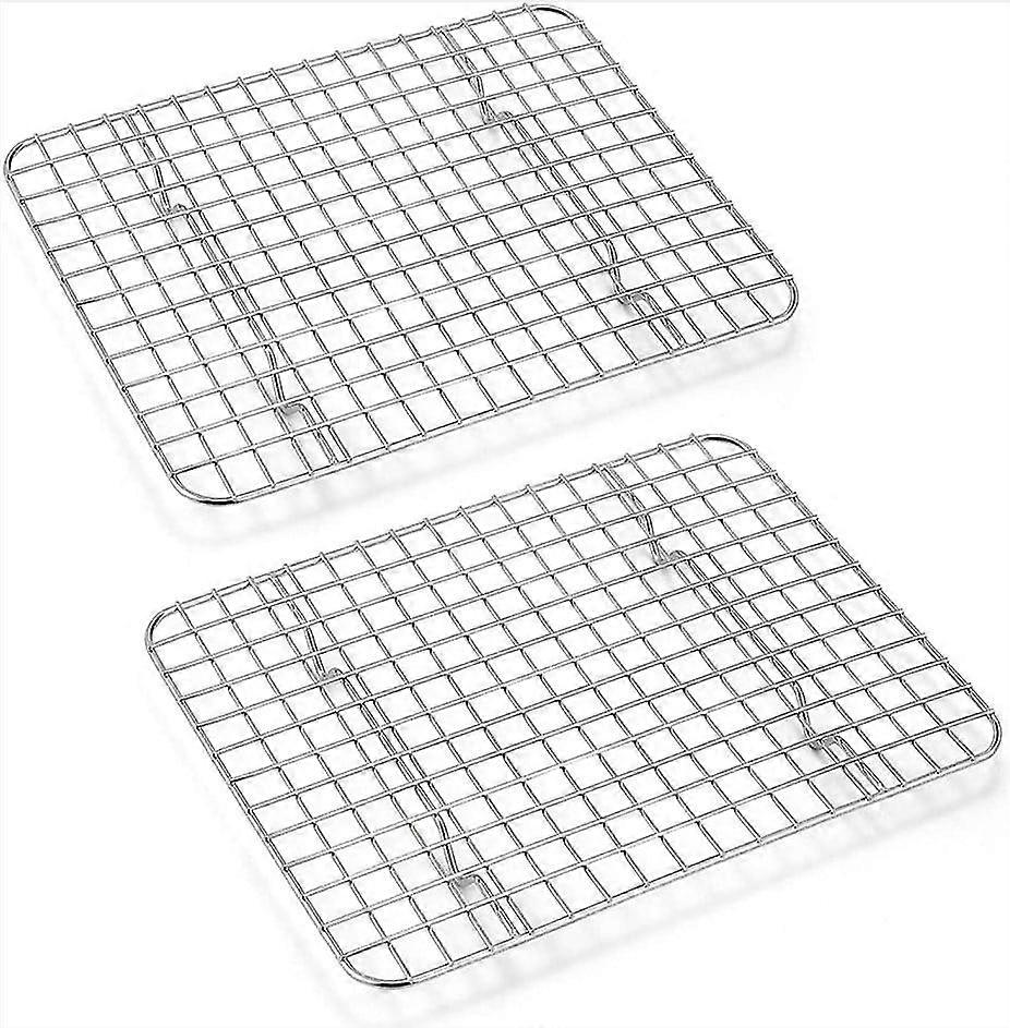 2 Pcs Stainless Steel Stackable Baking Cooking Rack