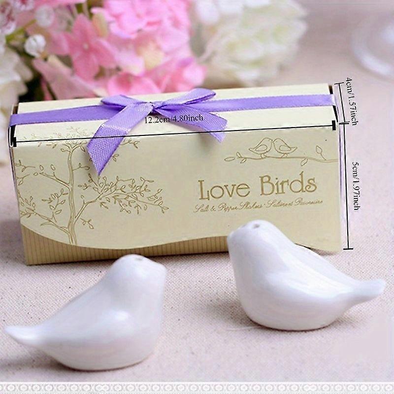 2pcs, Salt And Pepper Shakers Set, Seasoning Bottle, Spice Shakers, Ceramic Seasoning Jar, Cute Bird Spice Shakers For Outdoor Picnic BBQ, Kawaii Spic