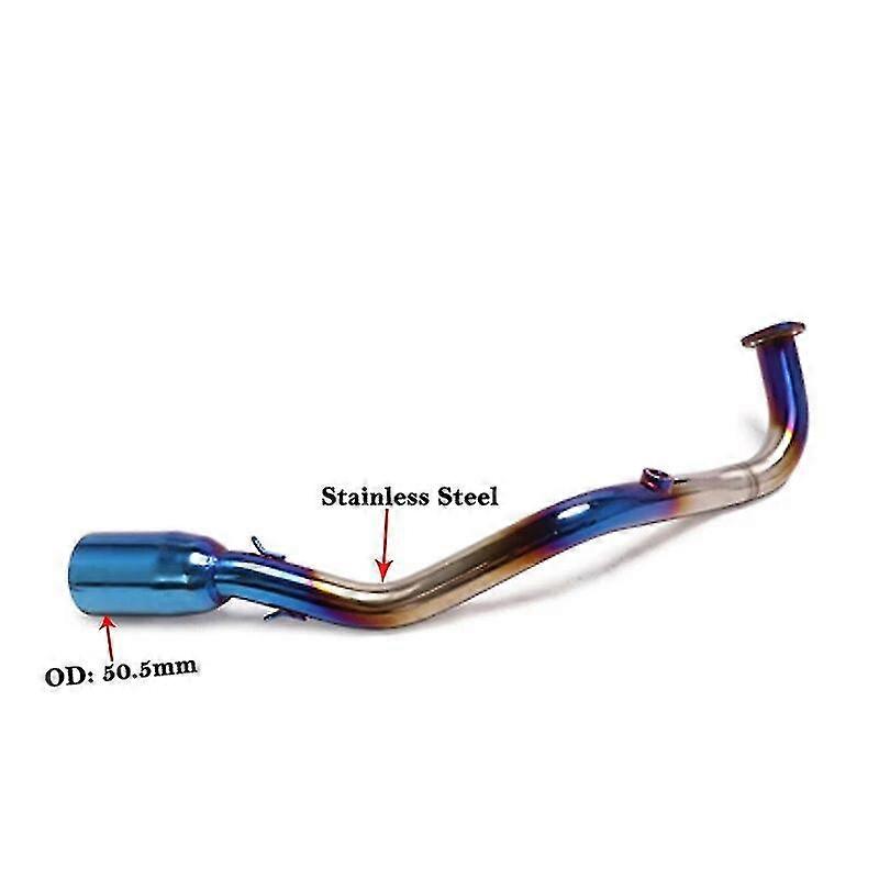 unique pipeMotorcycle Systems Slip On For YAMAHA Nmax 125 155 NMAX155 2021 2022 Modified Titanium Alloy Front Link Pipe H2O Sensor