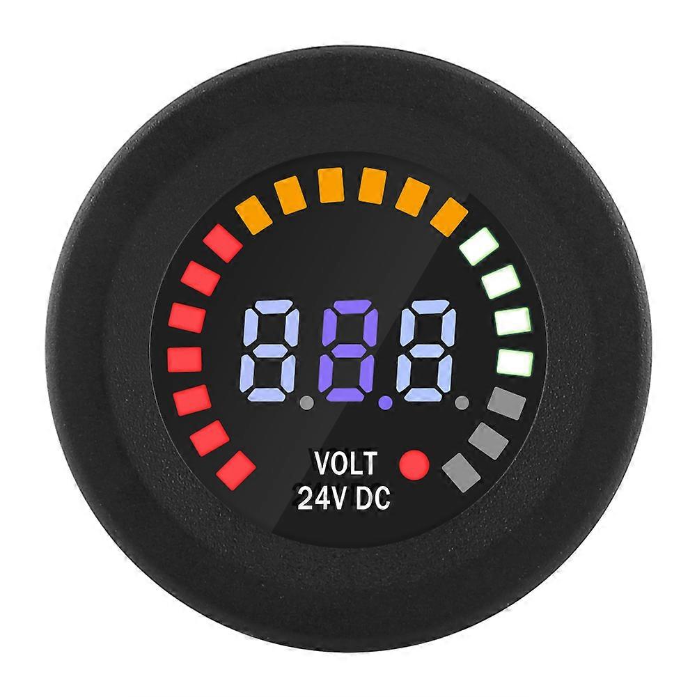 DC 24V Universal Digital LED Panel Voltmeter Voltage Display Volt Meter For Car Motorcycle ATV