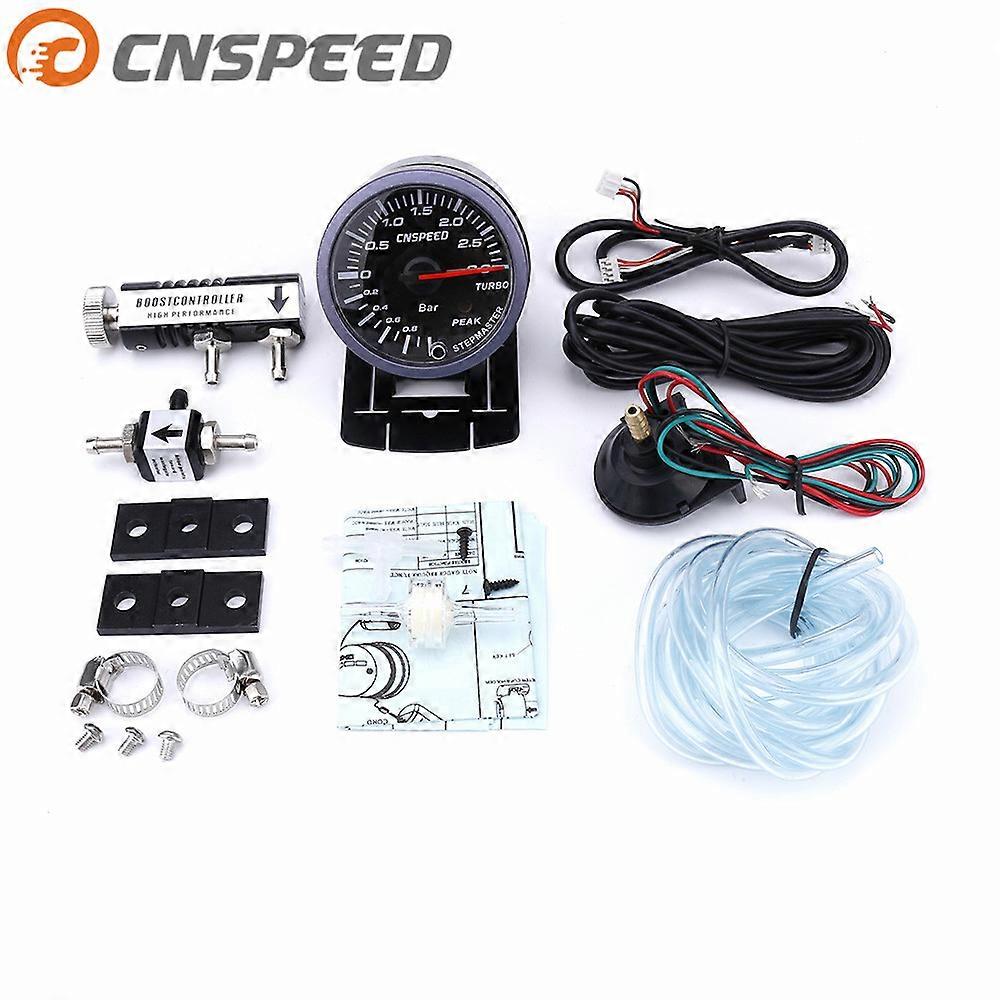 60MM Auto Turbo Boost Gauge 3Bar con regolabile Turbo Boost Controller Kit 1-30PSI In-Psi In-Cabin Car Meter