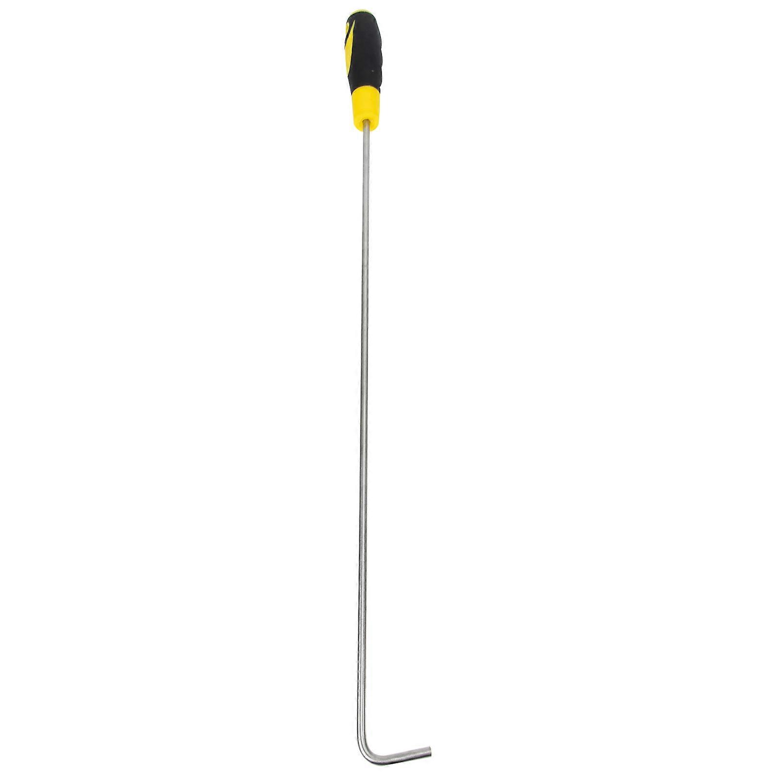 Manhole Hook Rubber Handle Manhole Cover Lifter Sliding Door Hook Lifting Tool