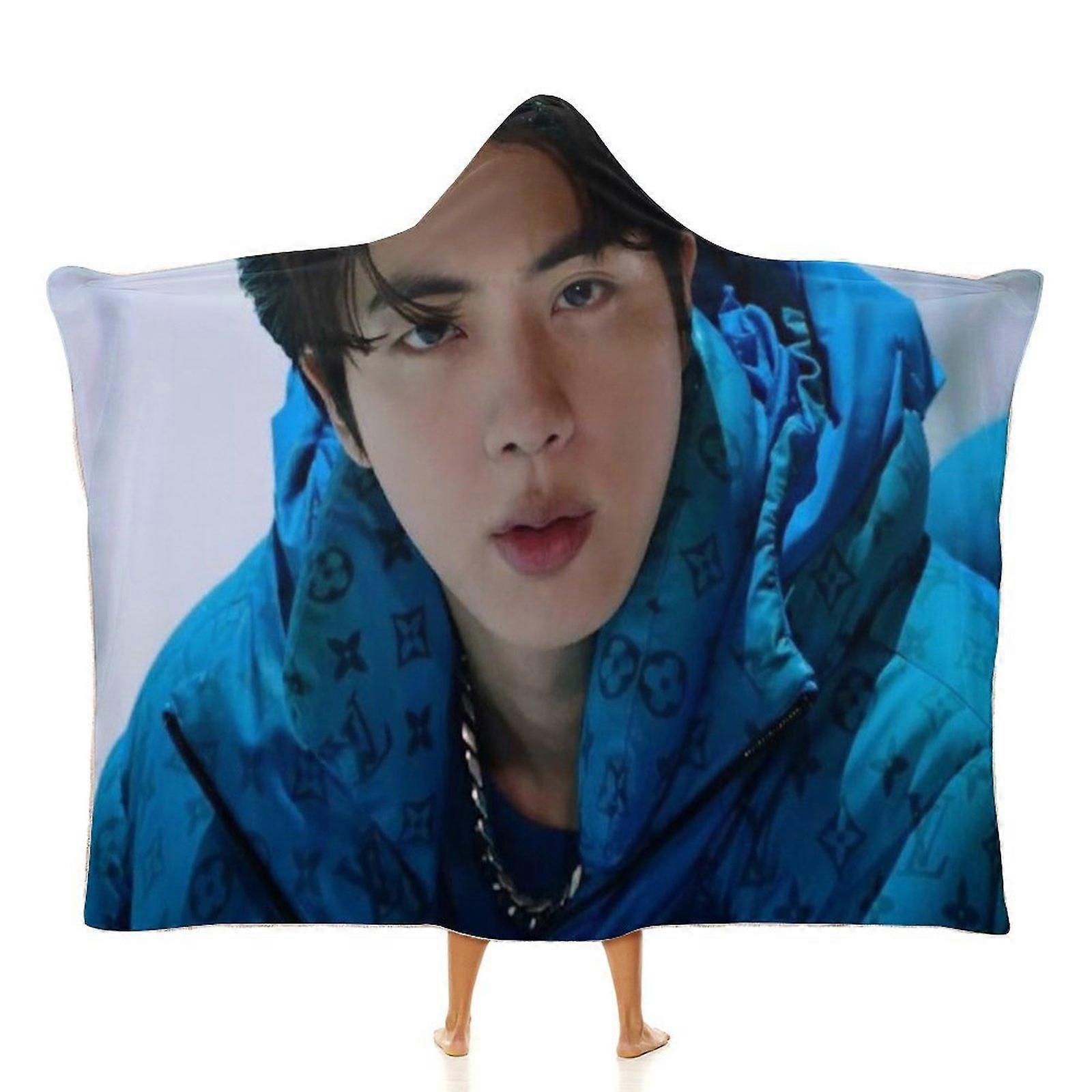 BTS Jin (128) Blanket Wearable Cartoon Cosplay Hoodie Throw