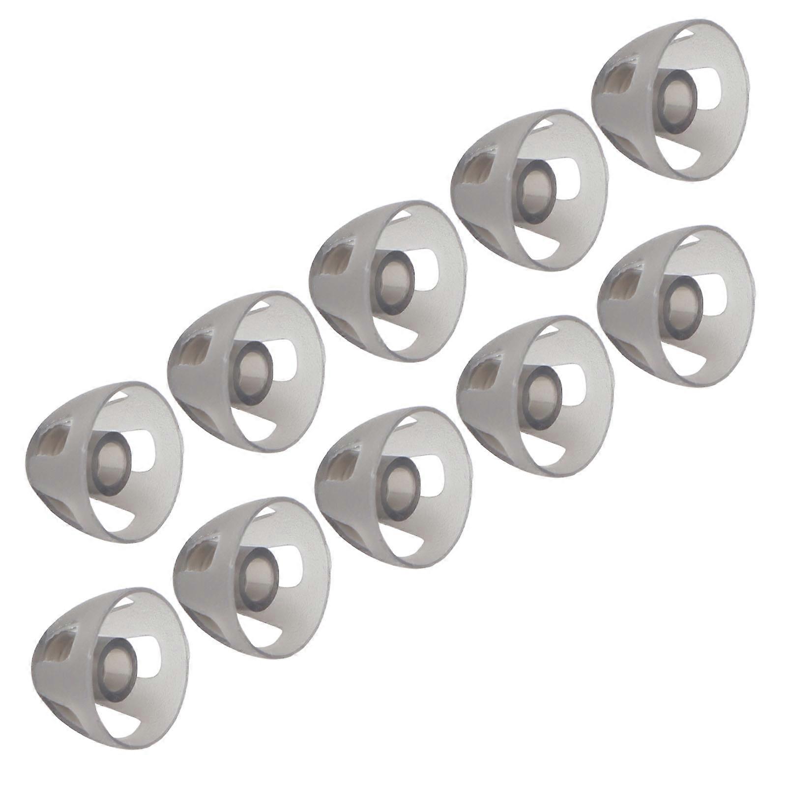 10 Pcs Hearing Aids Dome Soft Open Domes Black Layer Replacements Eartip for The Elderly The Hearing Impairments PeopleMedium 8mm/0.31in