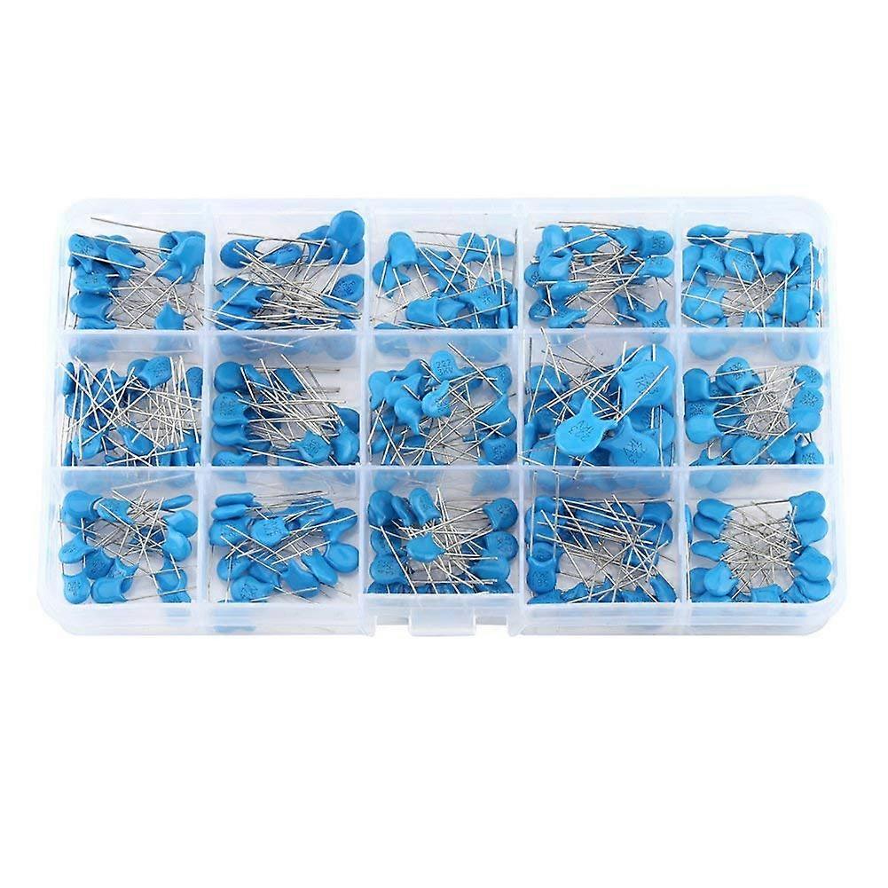 300pcs 15 values High Voltage Ceramic Capacitor Electrolyte Capacitor Assortment Kit