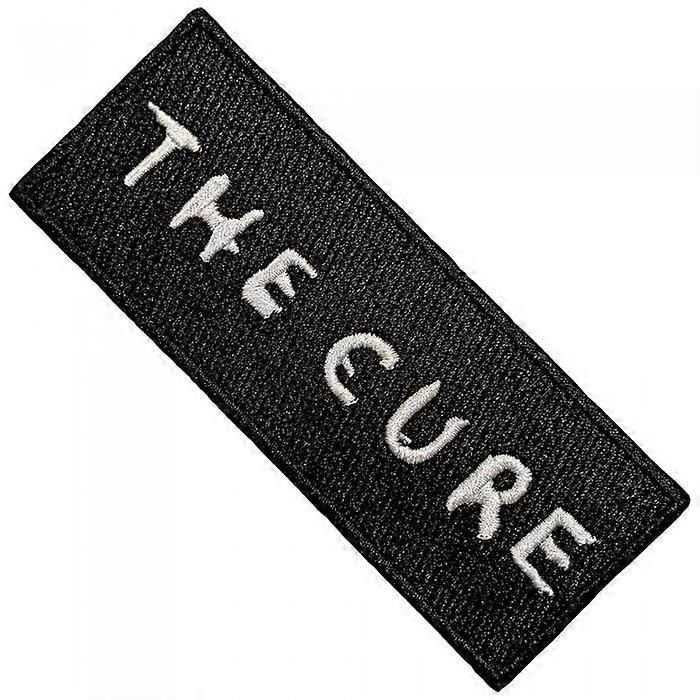 The Cure Woven Text Logo Iron On Patch