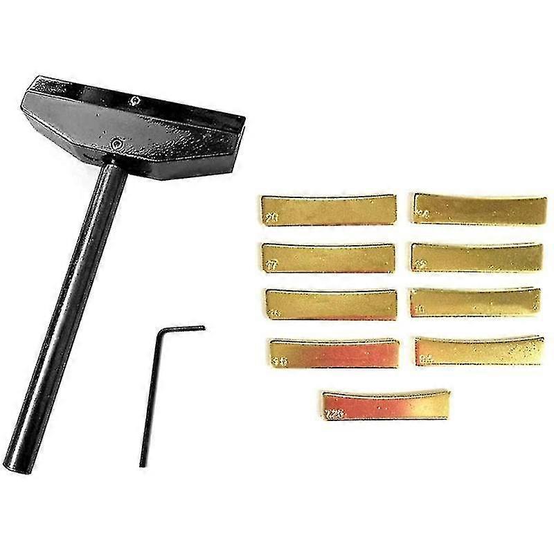 Luthier Tools Set 9pcs Brass Radian Fret Inserts With Hex Wrench