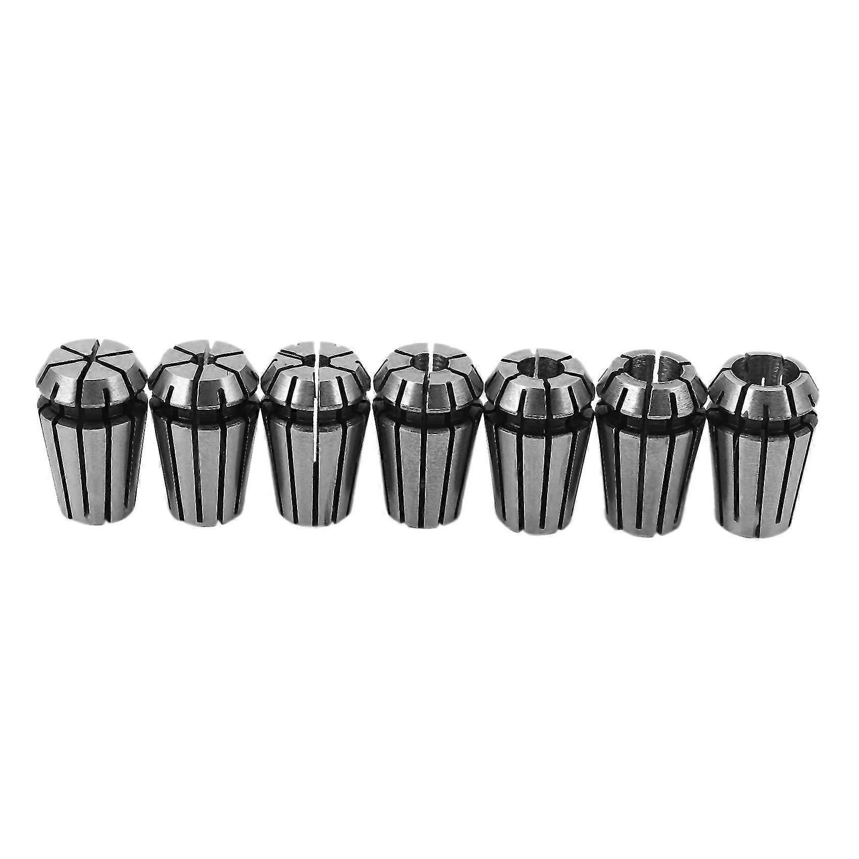 7pcs 1-7mm Er11 Spring Collet For Cnc Workholding Engraving & Milling Lathe Tool