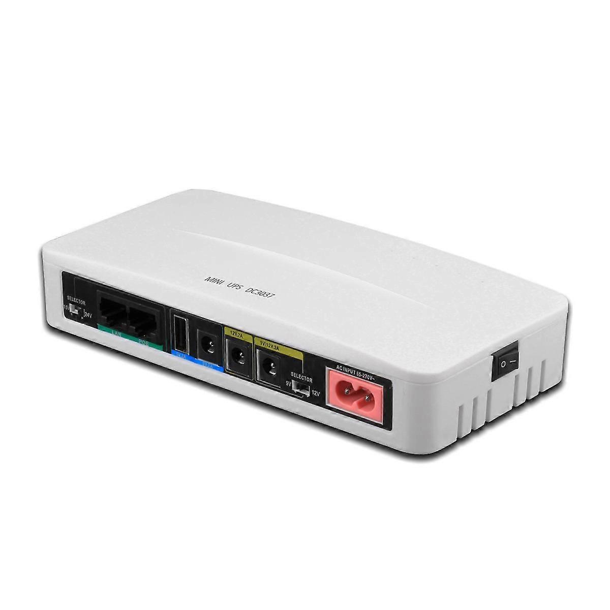 5V 9V 12V 24V Uninterruptible Power Supply Mini UPS POE 11000MAh Battery Backup for WiFi Router CCT