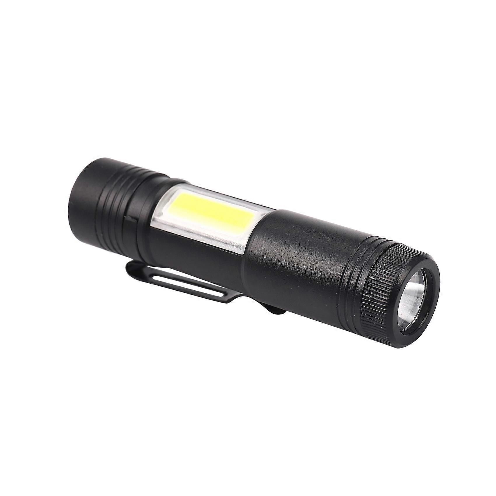 New Mini Portable Aluminum Q5 LED Flashlight XPE&COB Work Light lanterna Powerful Pen Torch Lamp 4