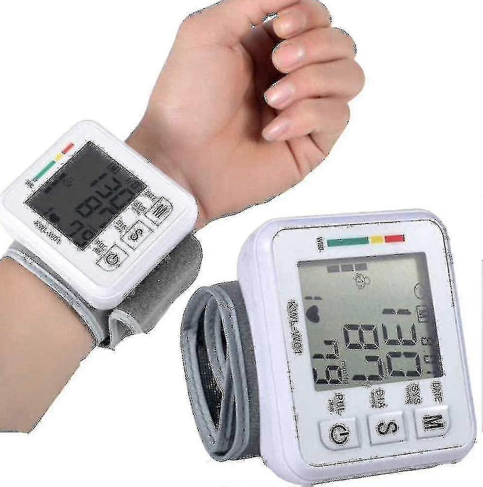 New 2024 Automatic Blood Pressure Monitor With Portable Case Irregular Heartbeat Bp And Adjustable Wrist Cuff